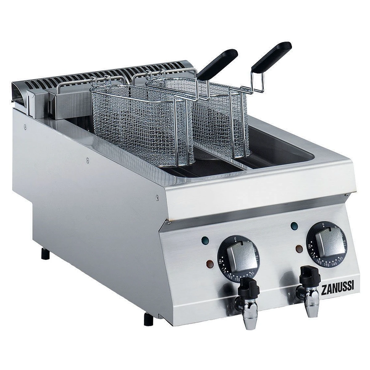 Zanussi EVO700 elfriture bordmodel med to brønde à 5 liter, 400 mm
