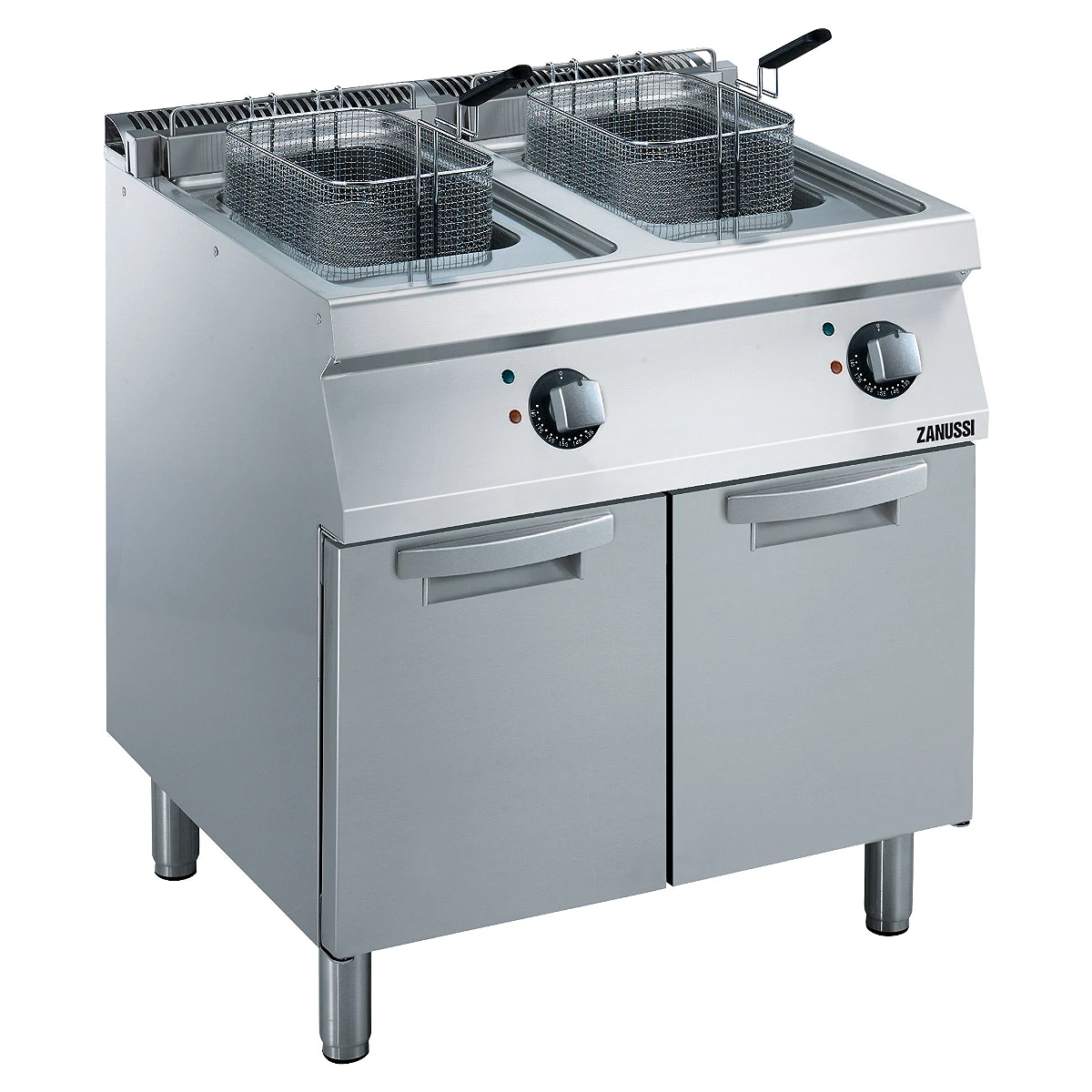 Zanussi EVO700 fritstående elfriture med to brønde à 14 liter og underskab