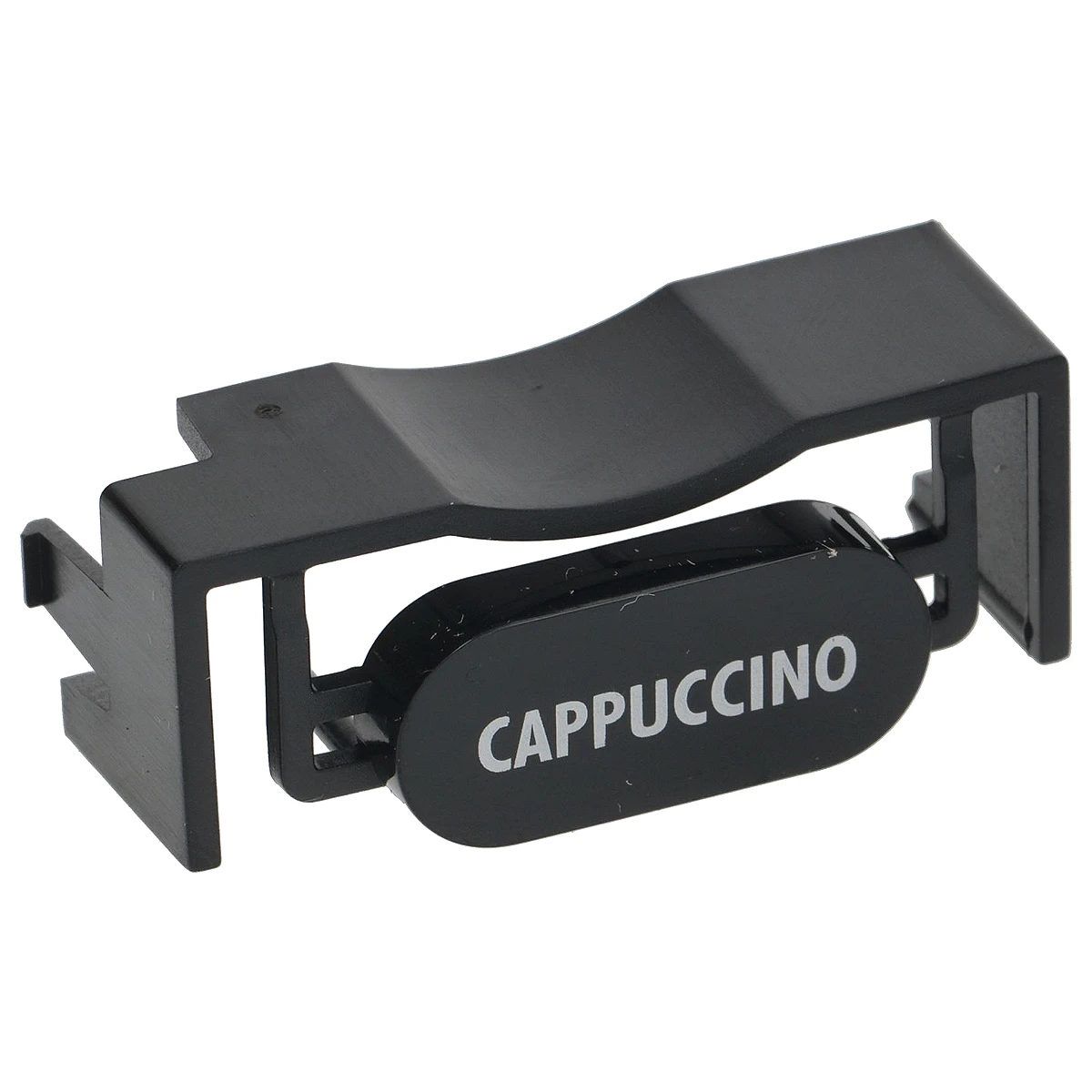 Sort trykknap med CAPPUCCINO-silketryk til DeLonghi kaffemaskine