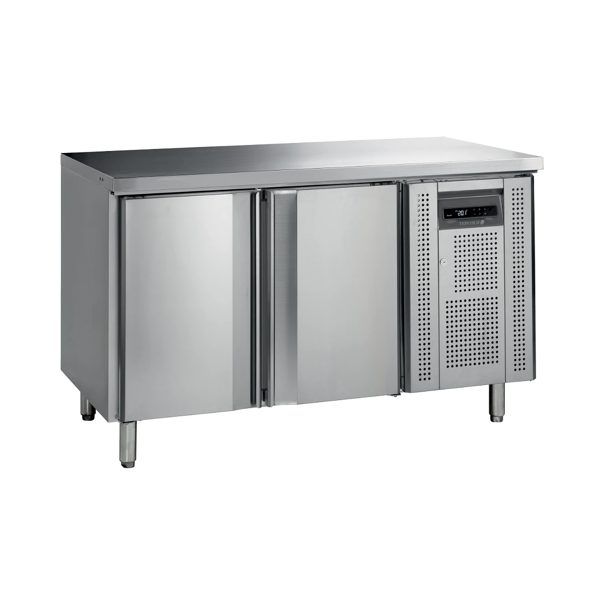 Rustfri snack frysebord SK6210BT Tefcold, set forfra