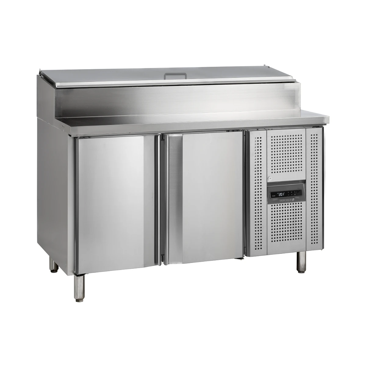 Rustfri sandwichbord GN1/1 SS7200 Tefcold, set forfra