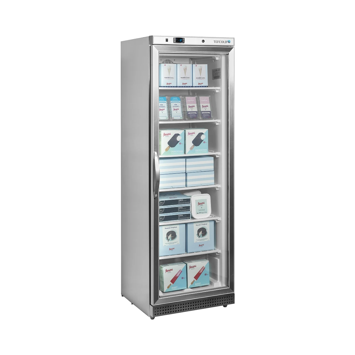 Display fryser UF400SG Tefcold, set forfra