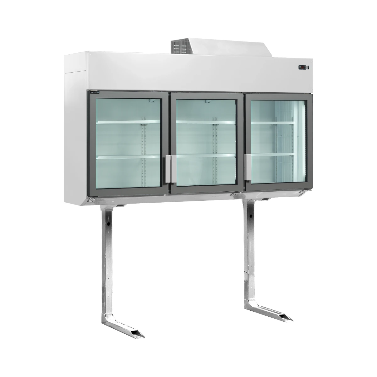 Displayfryser/køler, væg MTF210 Tefcold, set forfra