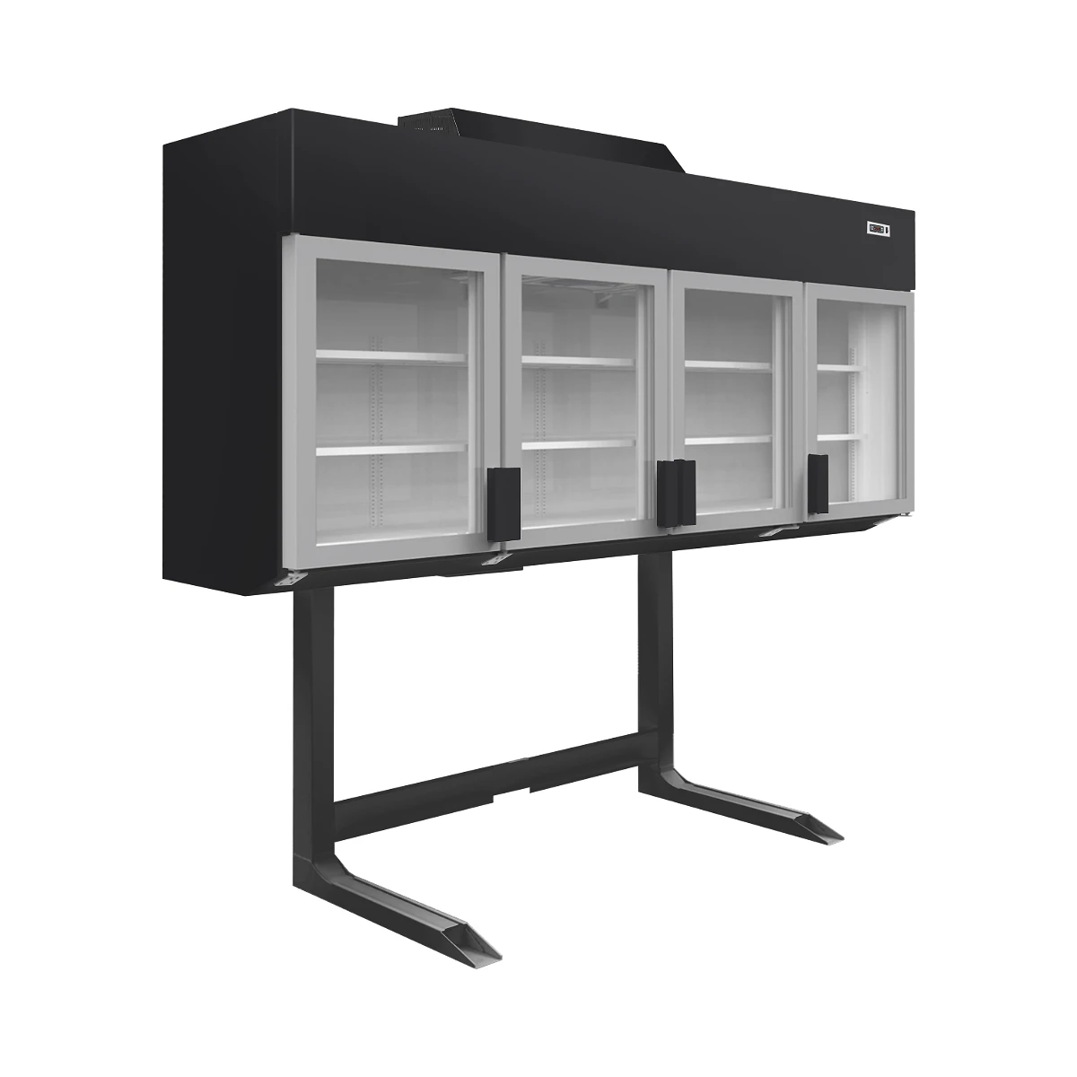 Displayfryser/køler, væg MTF250B Tefcold, set forfra