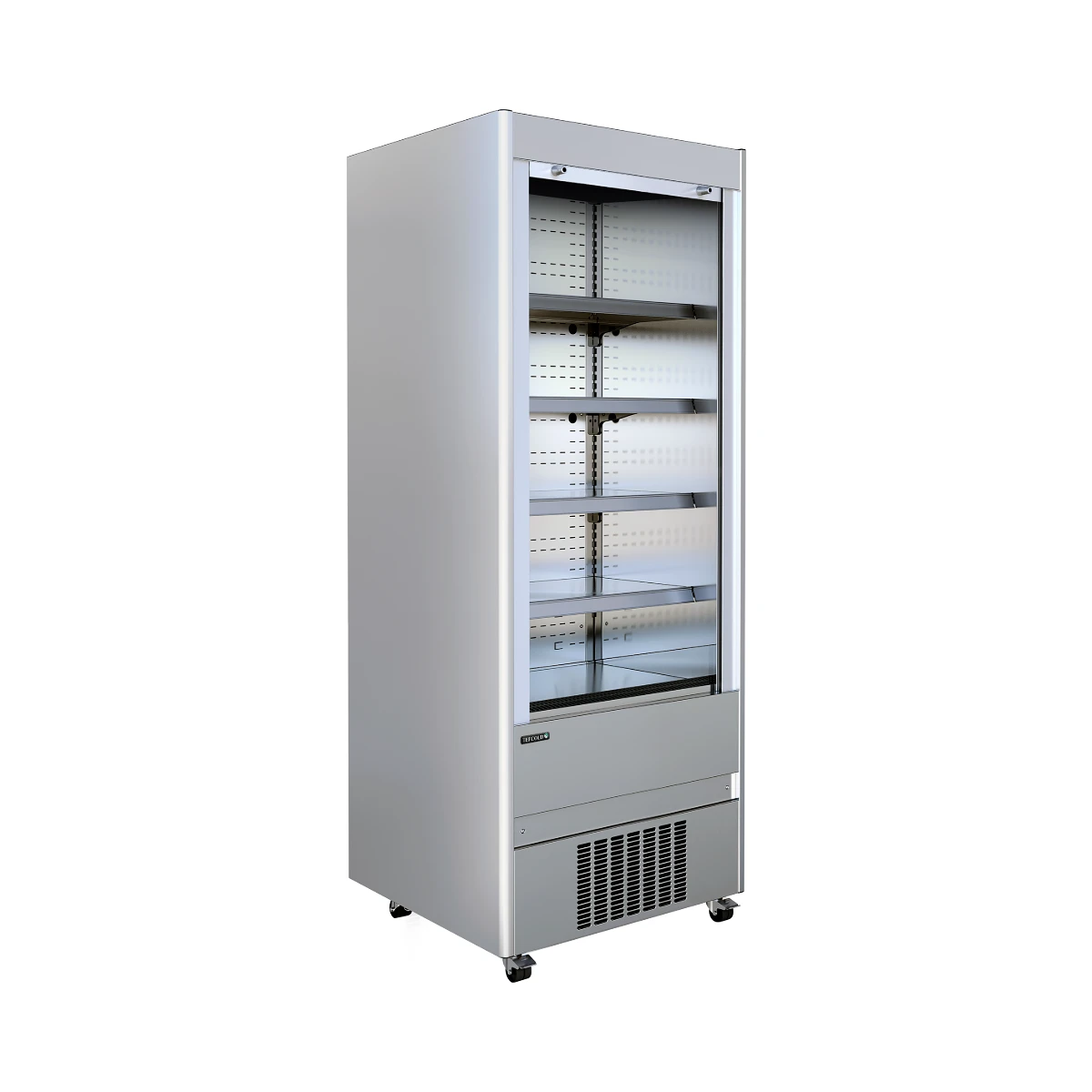 Multideck i rustfrit stål MCX90M Tefcold, set forfra