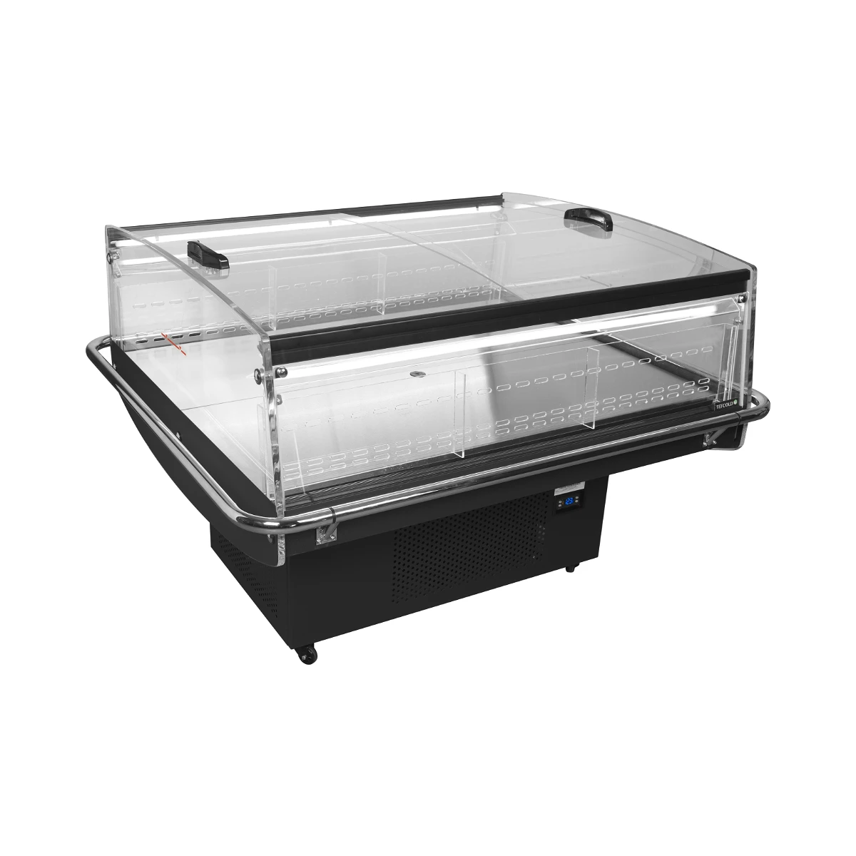 Sort impulskøler PDC126 VS SL LED Tefcold, set forfra