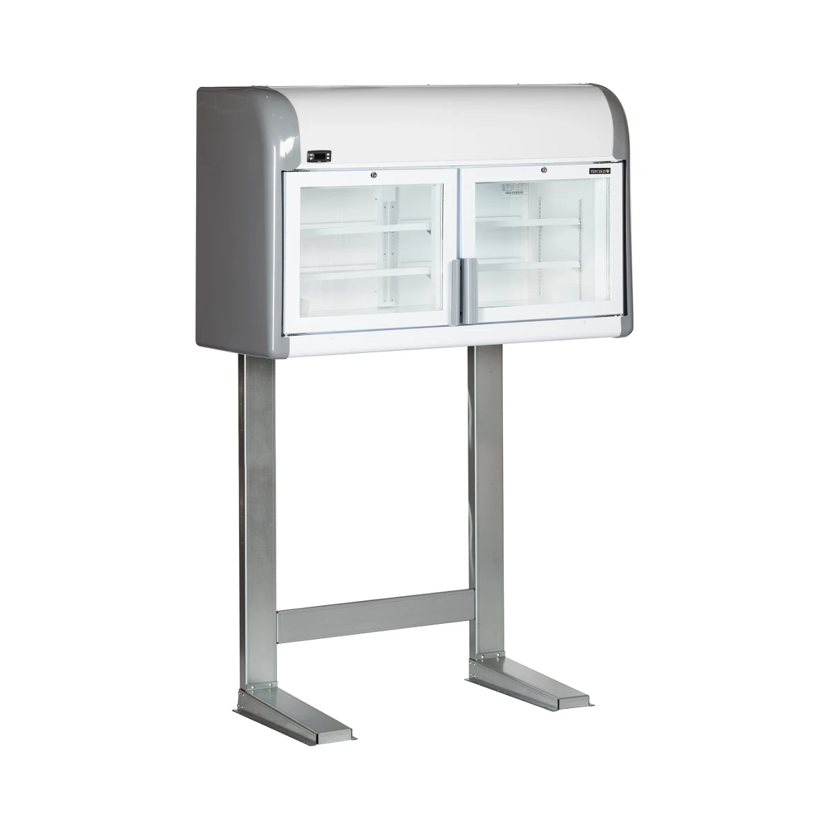 Displayfryser, væg MTF mini Tefcold, set forfra