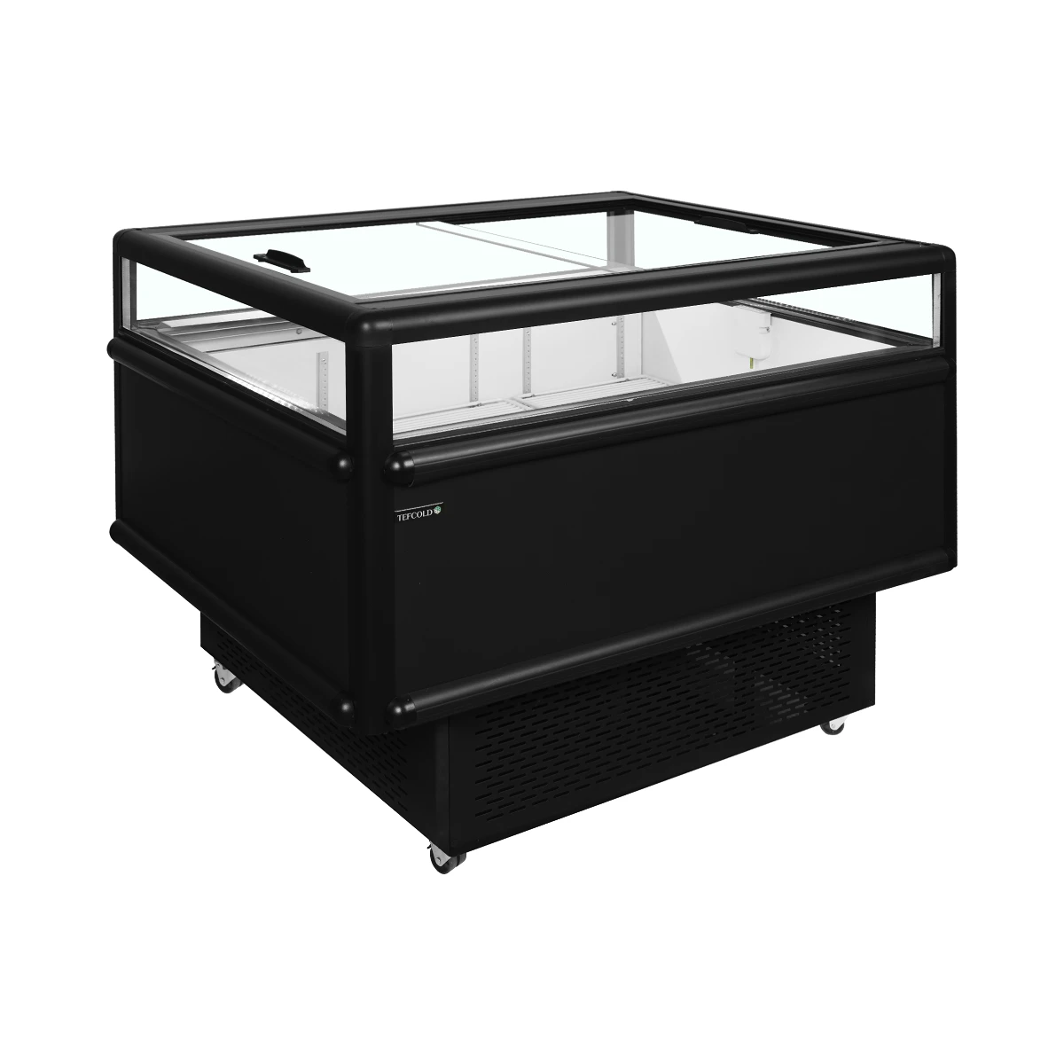 Sort impulskøler / fryser UHD201 /black Tefcold, set forfra