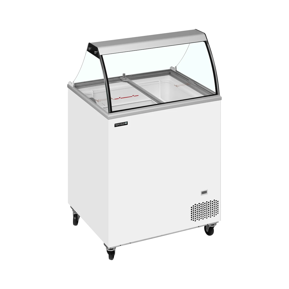 Isdisk / scoop ice fryser IC201SC+SO Tefcold, set forfra