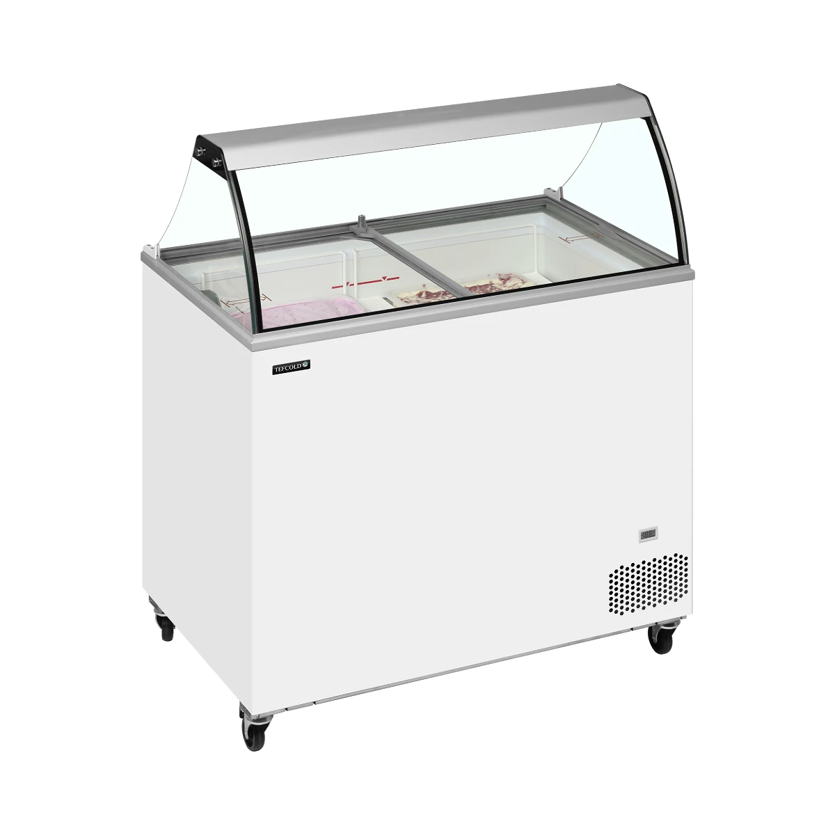 Isdisk / scoop ice fryser IC301SC+SO Tefcold, set forfra