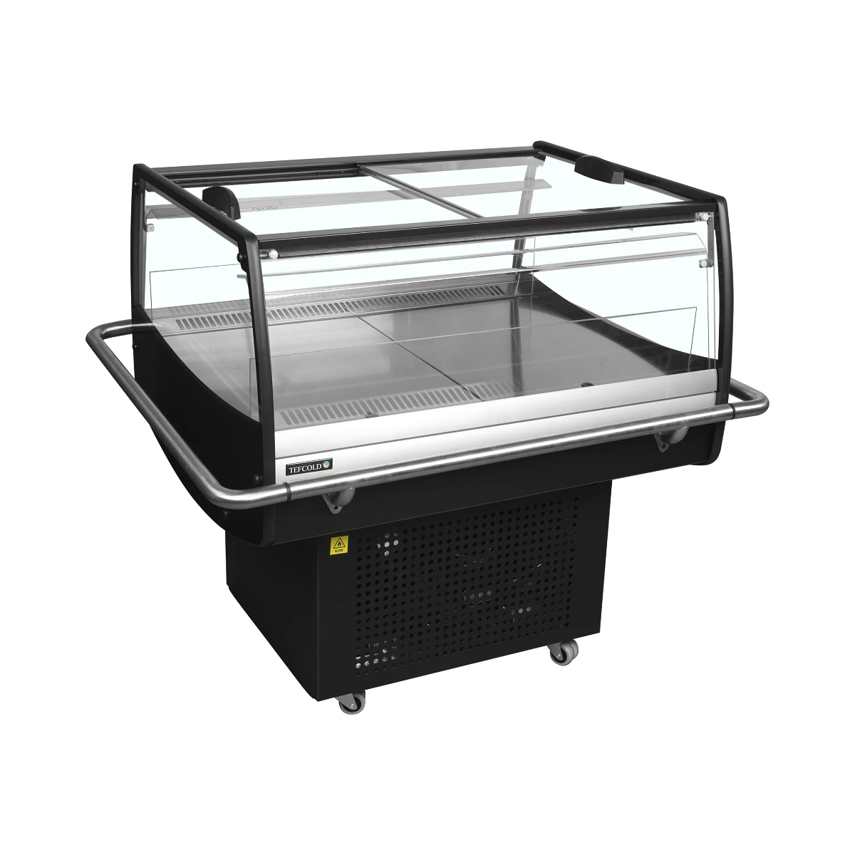 Sort impulskøler PDC90SL, 2 Tefcold, set forfra
