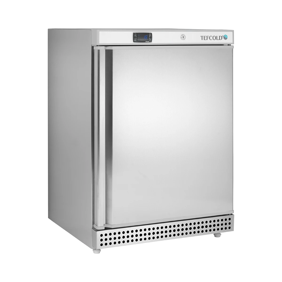 Lagerkøleskab UR200X1 Tefcold, set forfra