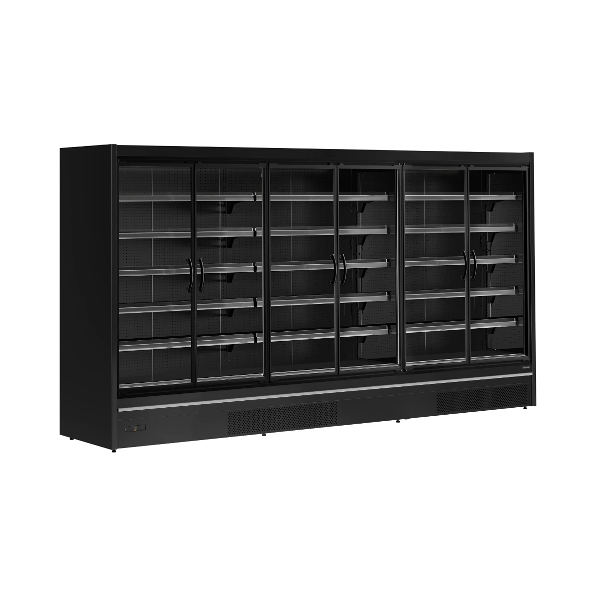 Multideck køler til supermarked MDCA3750HB Tefcold, set forfra