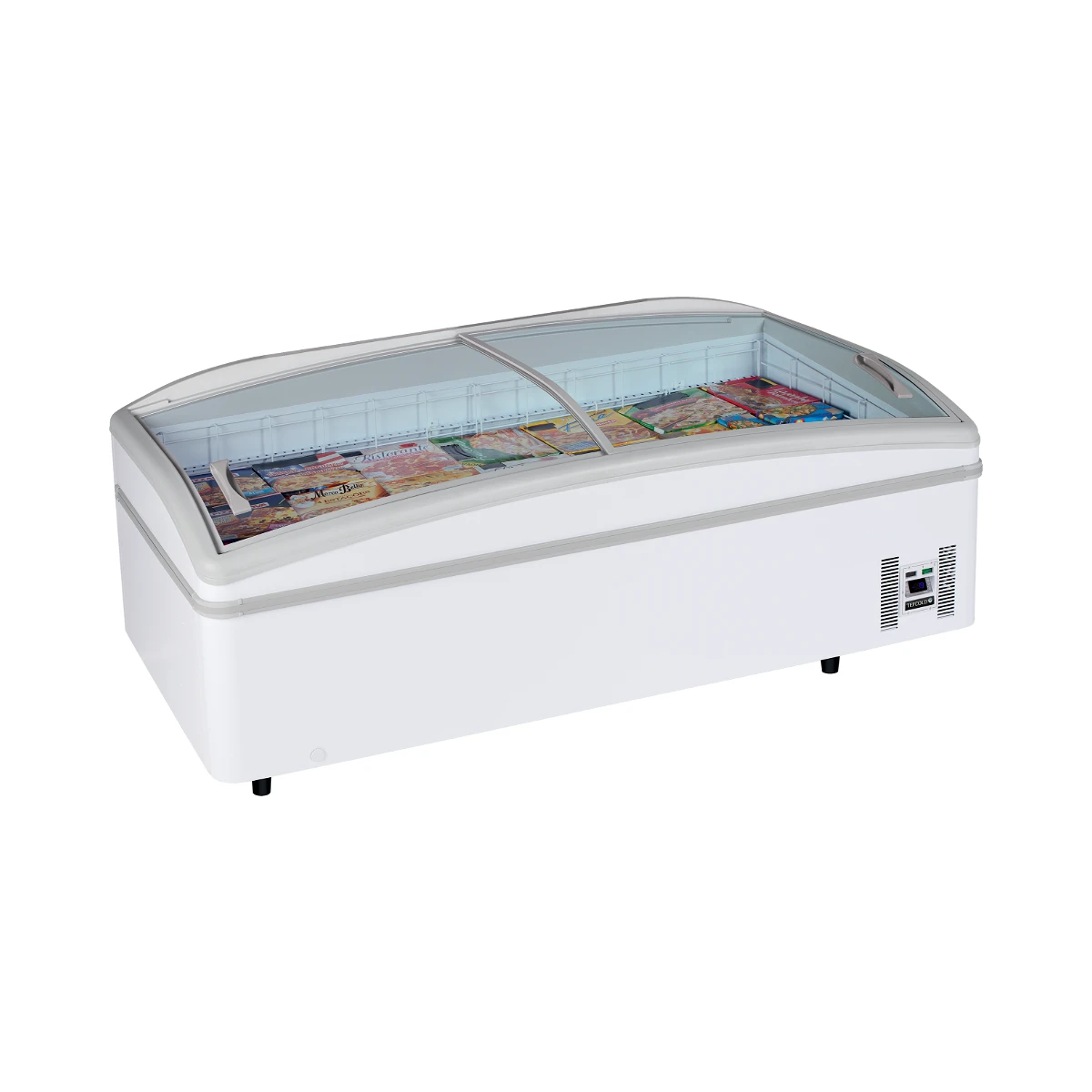 Supermarkedskøler / fryser SHALLOW HEAD, CF Tefcold, set forfra