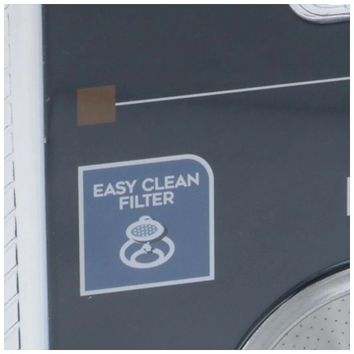 Easy Clean Filter-symbol øverst til venstre på pakningen