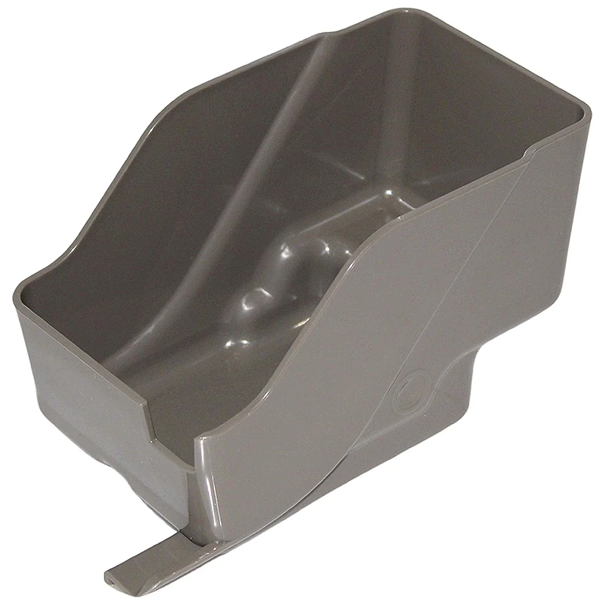 Brun kaffegrumsbeholder til DeLonghi ECAM450 set skråt forfra