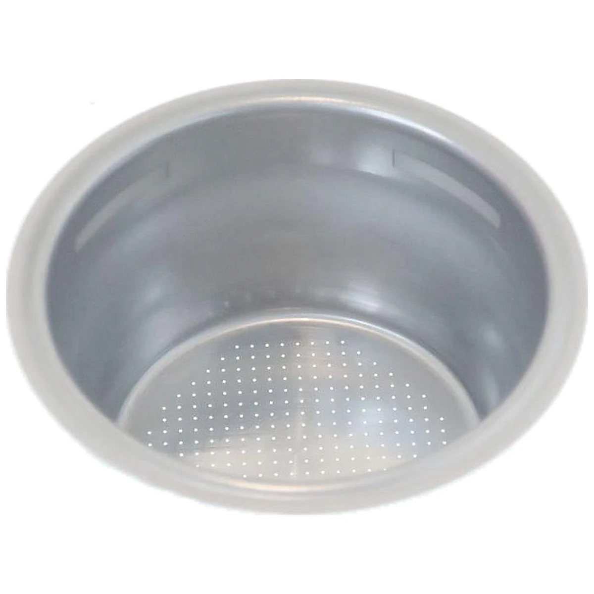 Aluminiumsfilter til to doser kaffe til DeLonghi EC96 set skråt oppefra