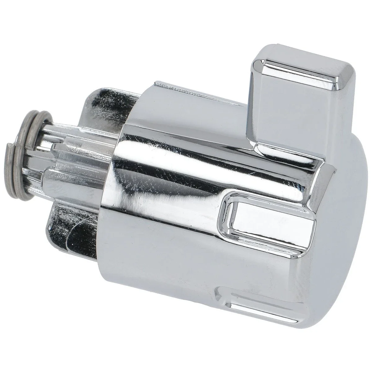 Forkromet drejeknap til dampventil, DeLonghi 5513222461, set forfra