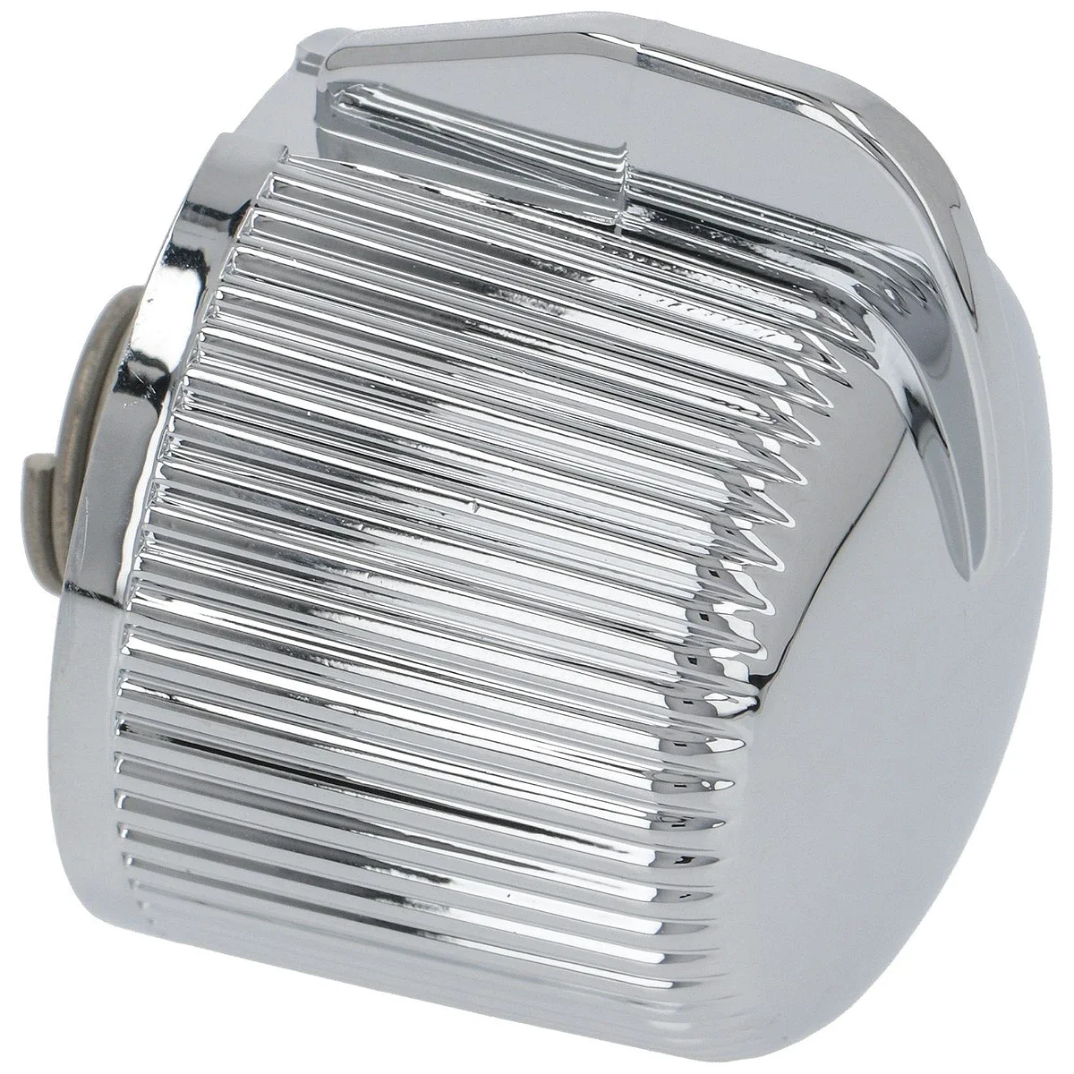 Forkromet riflet drejeknap til dampventil, DeLonghi 5513222511, forfra