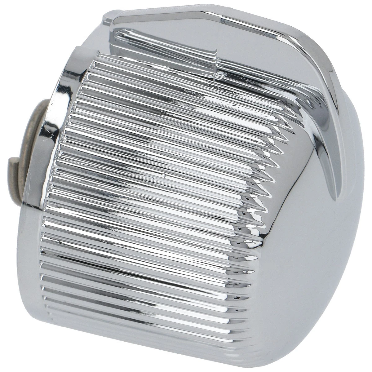 Forkromet riflet drejeknap til dampventil, DeLonghi 5513222511, forfra