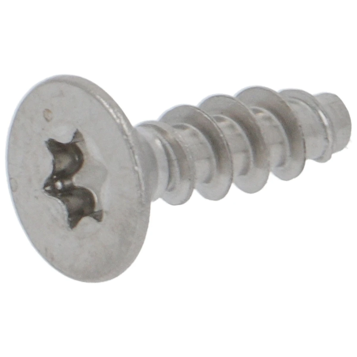 Rustfri undersænket torxskrue 3,5 x 12 mm med TX15-kærv