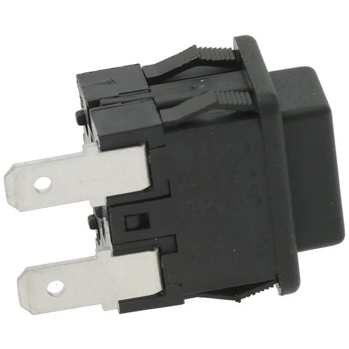 Sort 1-polet trykknap 16A 250V med spadestik til DeLonghi – vinkel 5