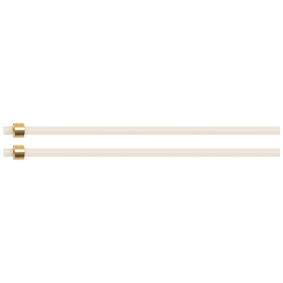 Hvid PTFE-slange til DeLonghi med messingring, ø2x4 mm