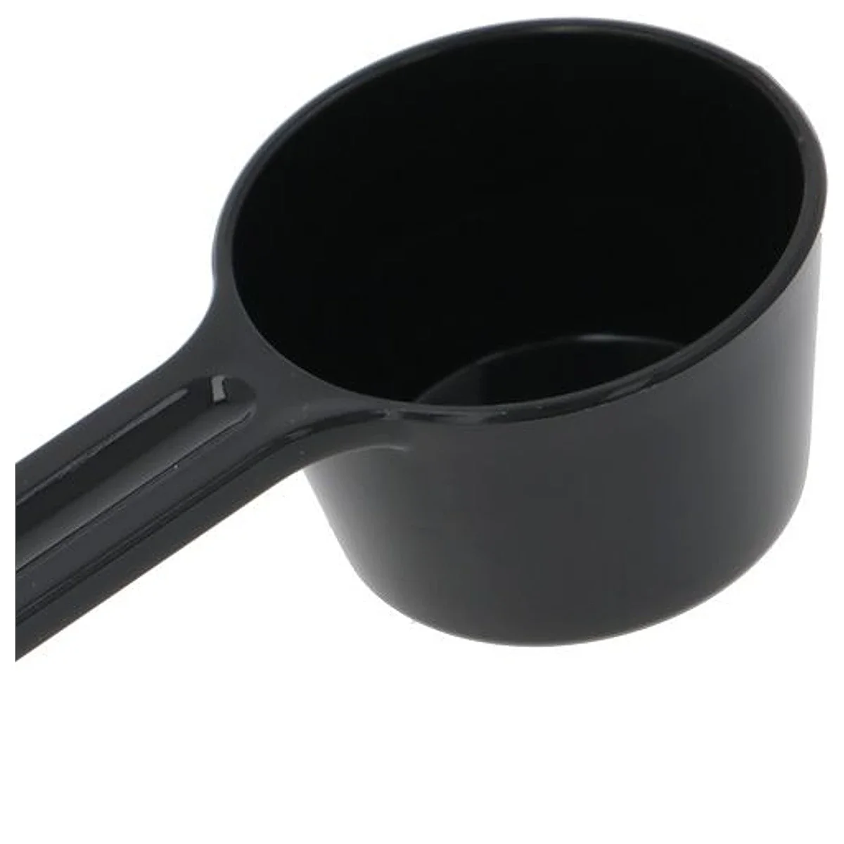 Nærbillede af den runde skål set ovenfra på DeLonghi doseringsske