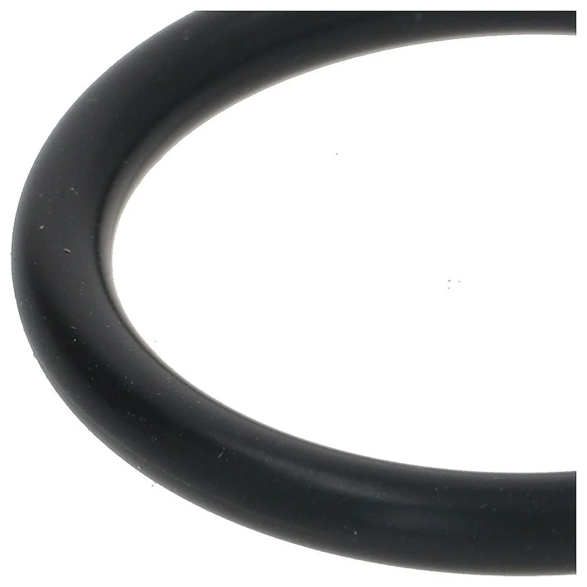 Nærbillede af O-ringens sorte snorprofil, 4,2 mm tyk