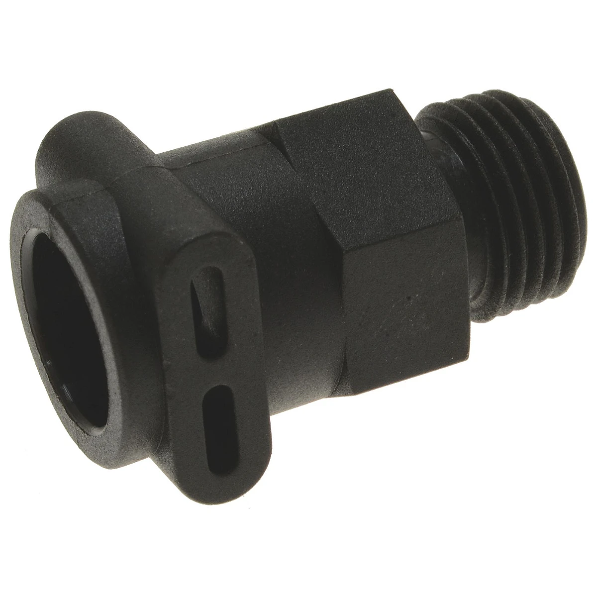 Sort clipkobling med 1/8 tommes gevind til DeLonghi