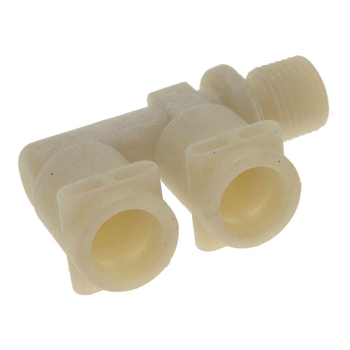Beige clipkobling 1/8 tomme med to slangestudse