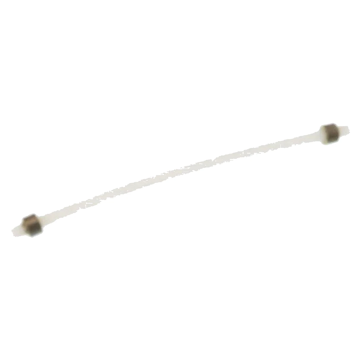 Hvid PTFE-slange 120 mm med to studse til DeLonghi kaffemaskine