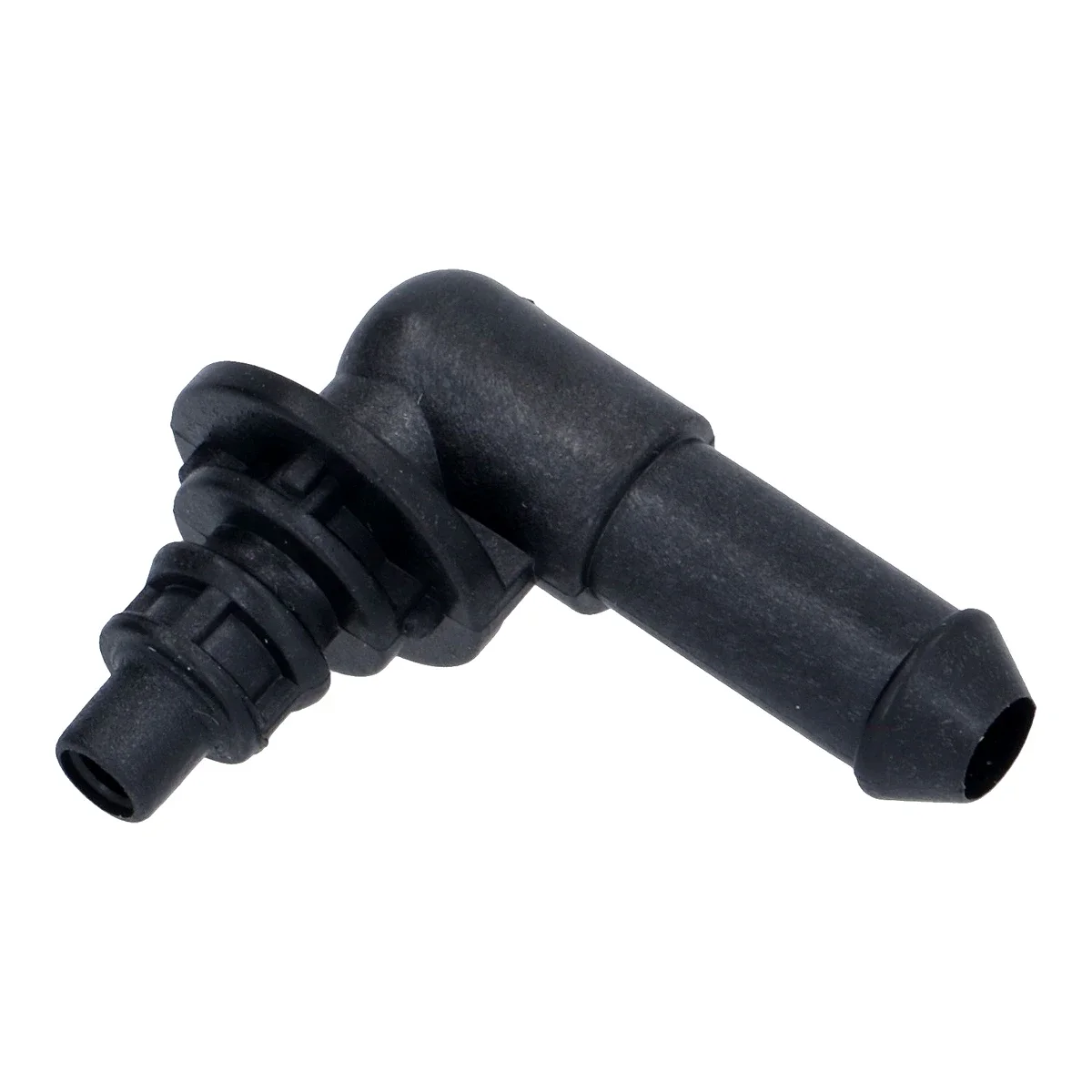Sort vinkelfitting 90 grader til magnetventil, DeLonghi La Specialista EC9335, 5313233291