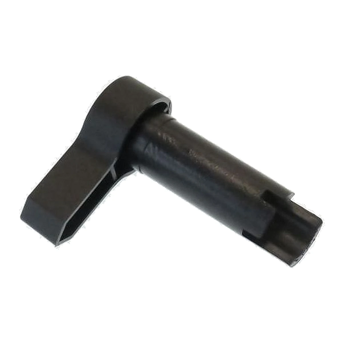 Sort vinklet del til DeLonghi 5313210961 set skråt forfra