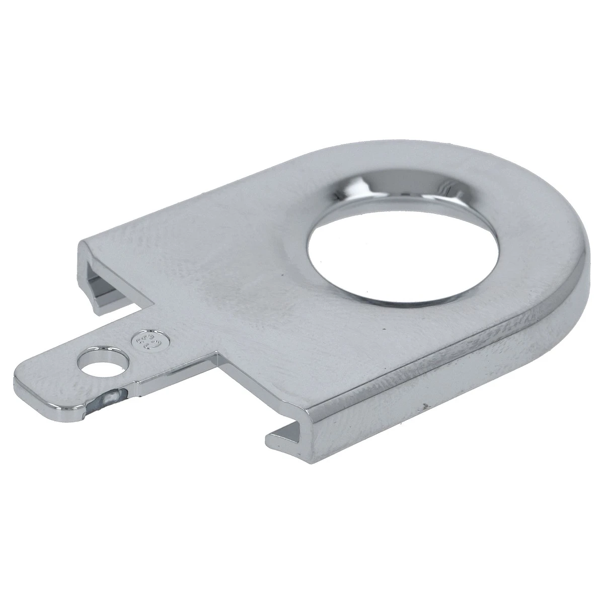 Forkromet udløbsdel til DeLonghi 5313215321 set forfra