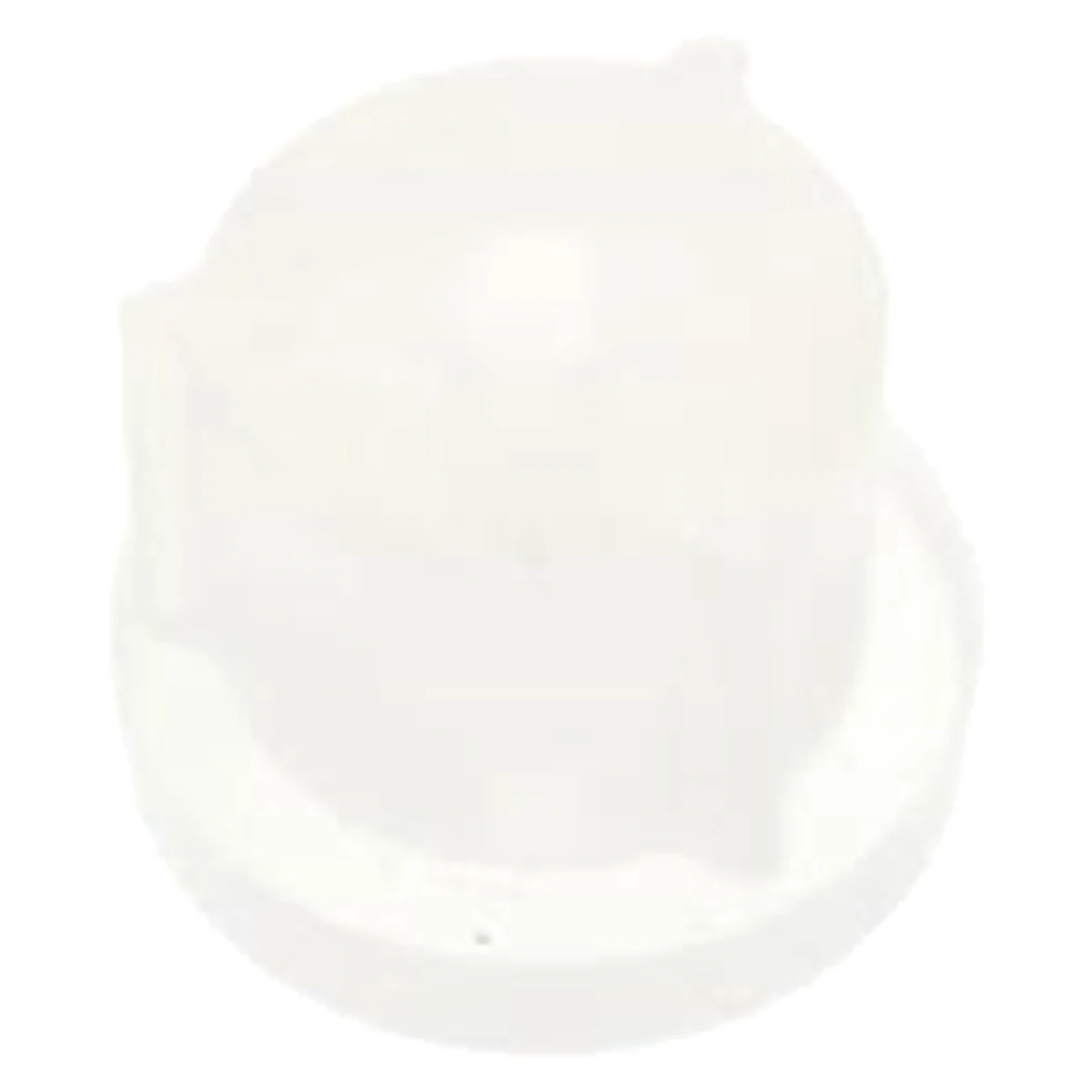 Transparent silikonegennemføring til DeLonghi kaffemaskine set forfra