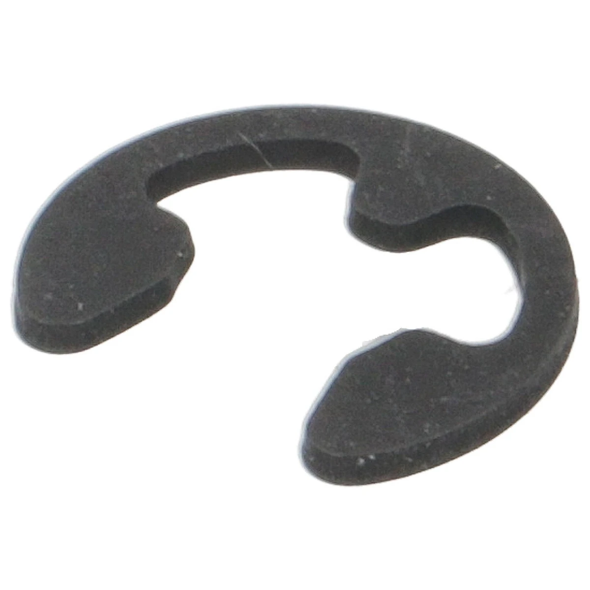 Sort E-clip låsering ø4 mm i fjederstål