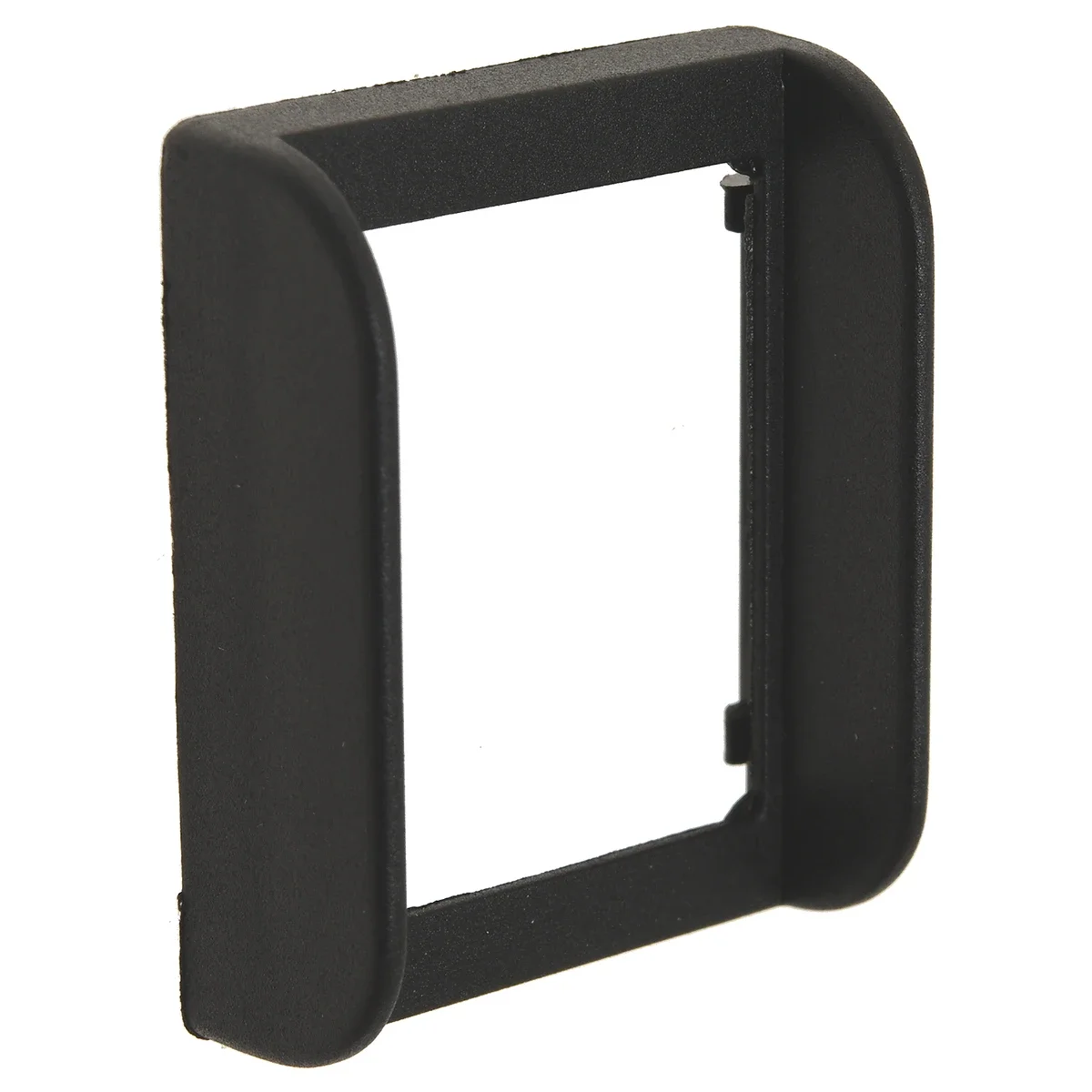 Sort ramme til vippekontakt 22 x 30 mm set forfra