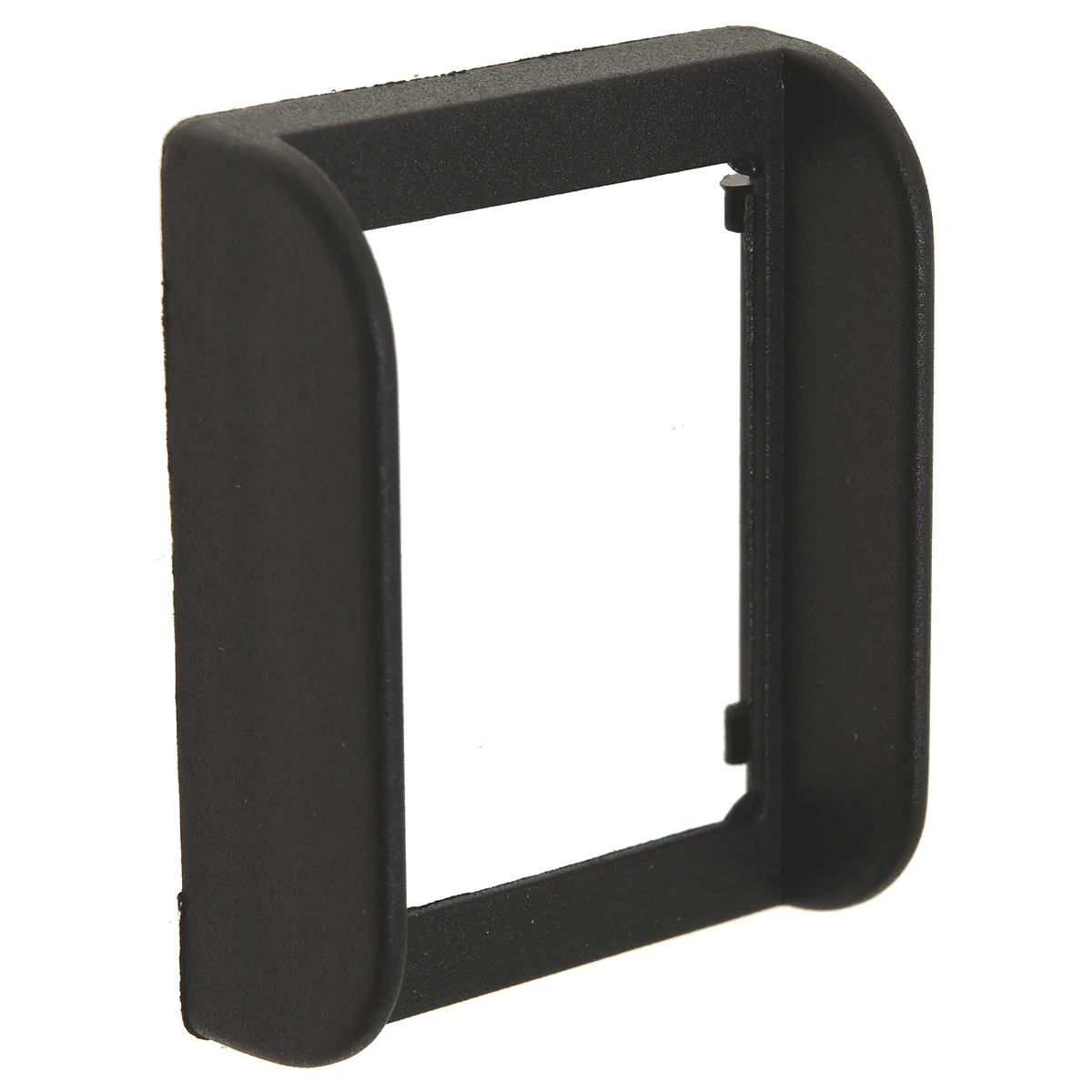 Sort ramme til vippekontakt 22 x 30 mm set forfra