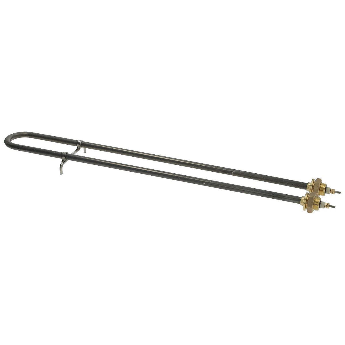 U-formet dykvarmelegeme 1500W 230V med to messingnipler