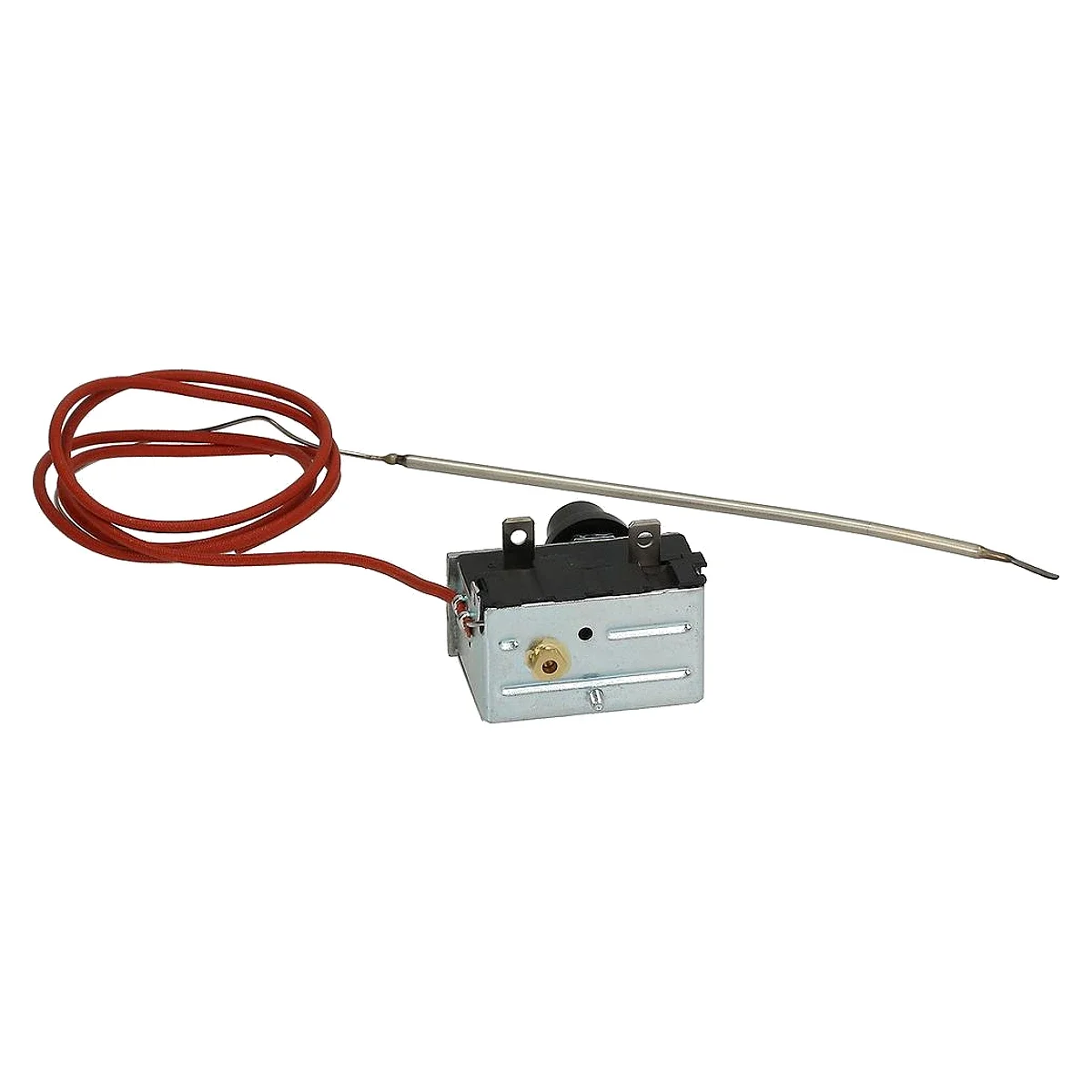 Sikkerhedstermostat 335 °C set forfra med kapillarrør 920 mm