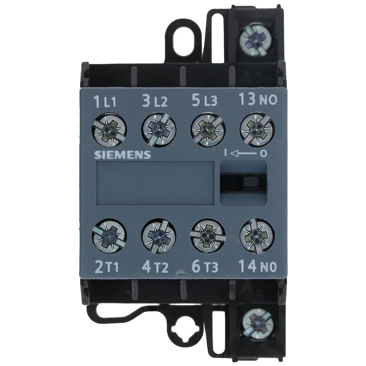 Siemens minikontaktor 3TG1010-0AL2 set forfra med mærkede klemmer