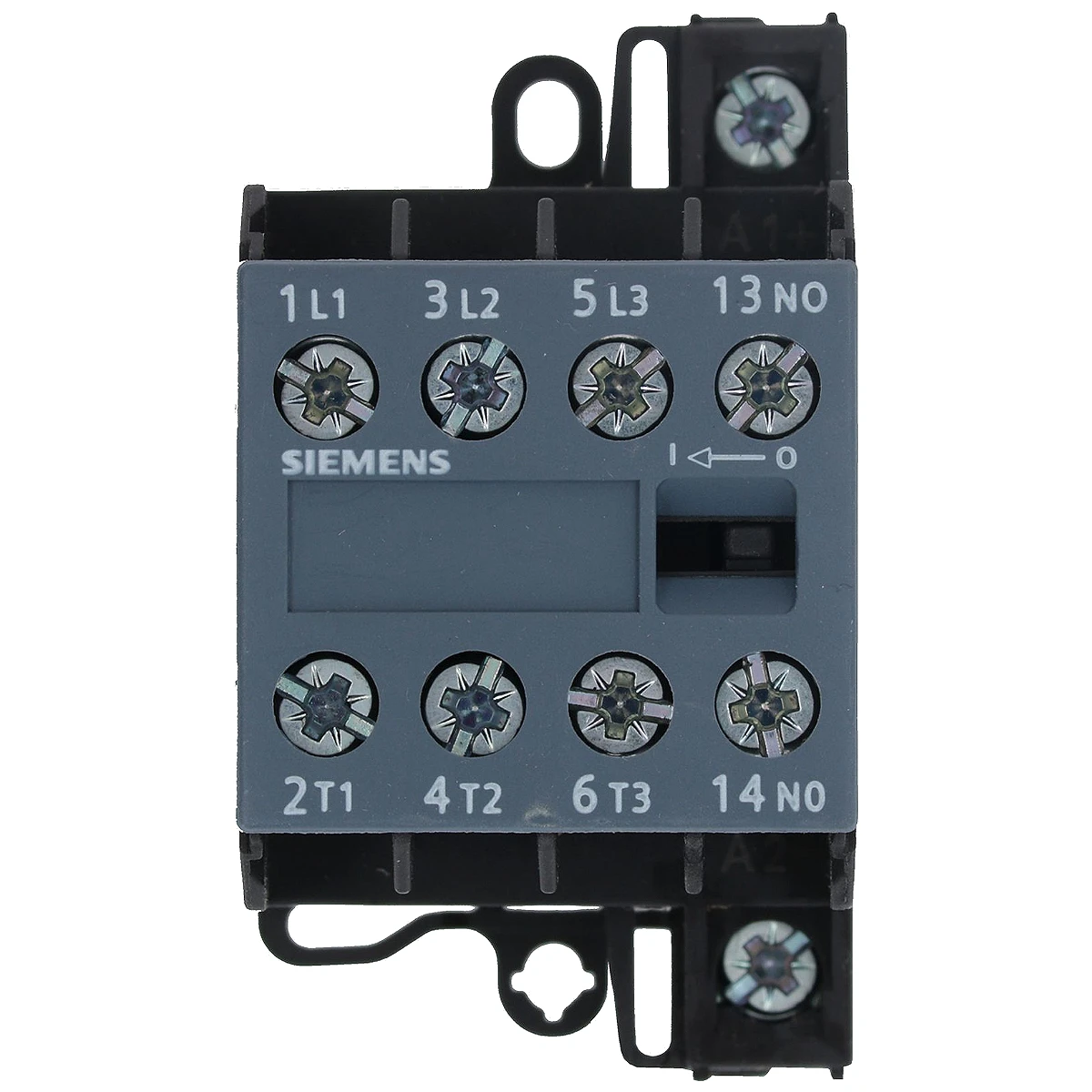 Siemens minikontaktor 3TG1010-0AL2 set forfra med mærkede klemmer