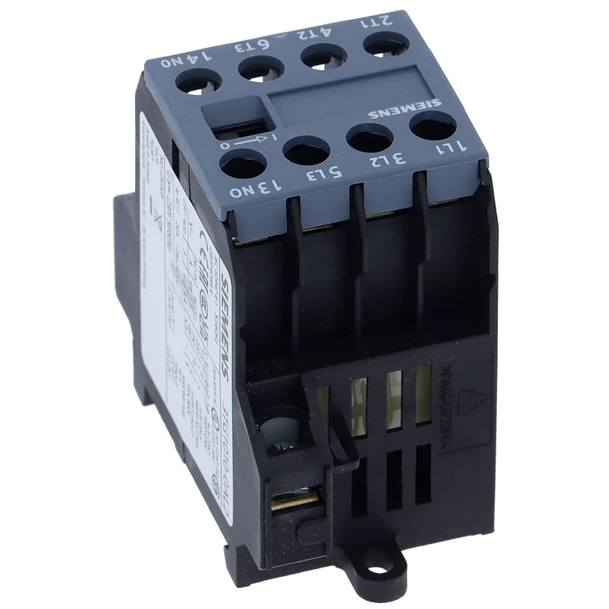 Siemens minikontaktor 3TG1010-0AL2 set skråt bagfra