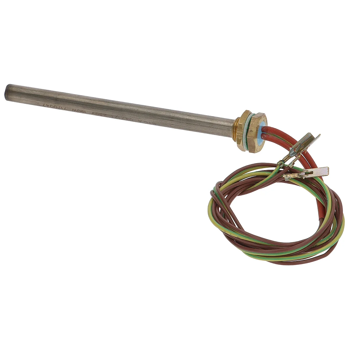 Patronvarmelegeme 190 W 230 V med messingnippel og ledninger