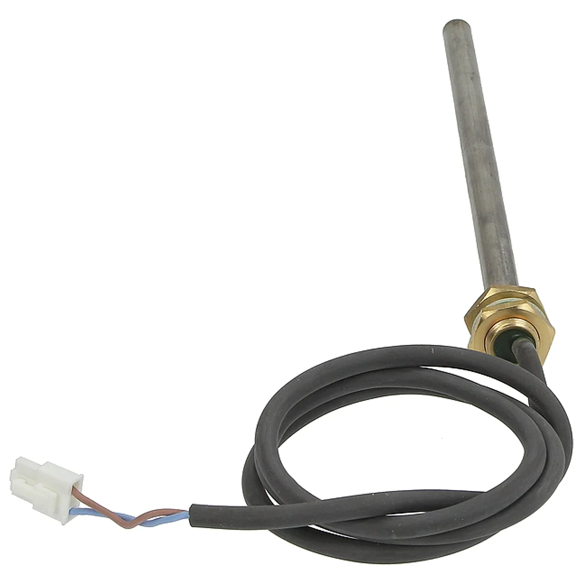 Fordampervarmelegeme 400 W set skråt bagfra med oprullet silikonekabel