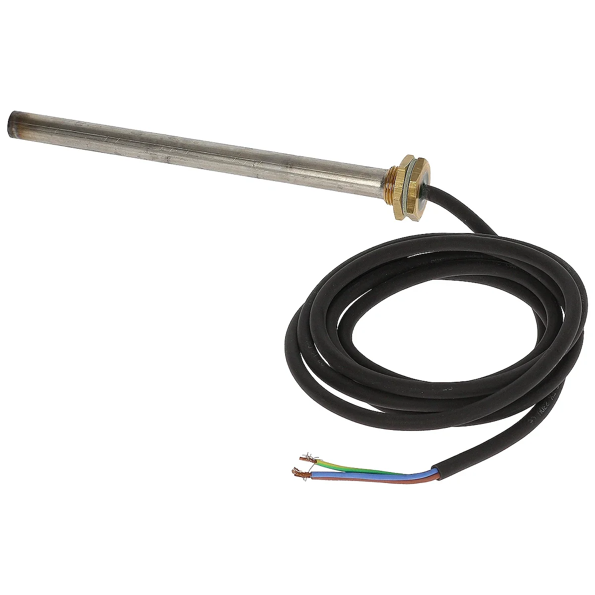 Patronvarmelegeme 150 W 230 V med messingnippel og kabel