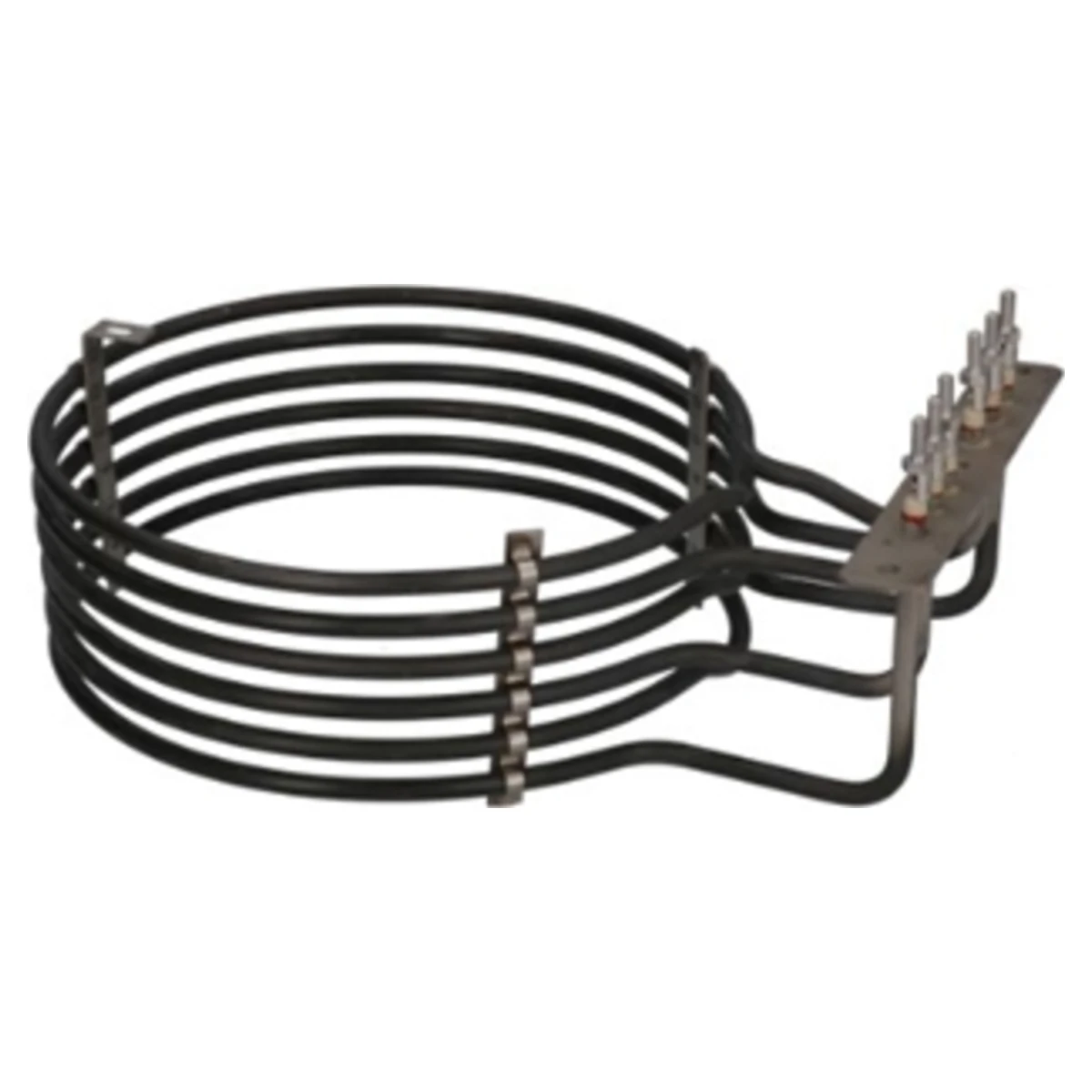 Rundt varmelegeme 5400 W 230 V til konvektionsovn med flange og tilslutninger