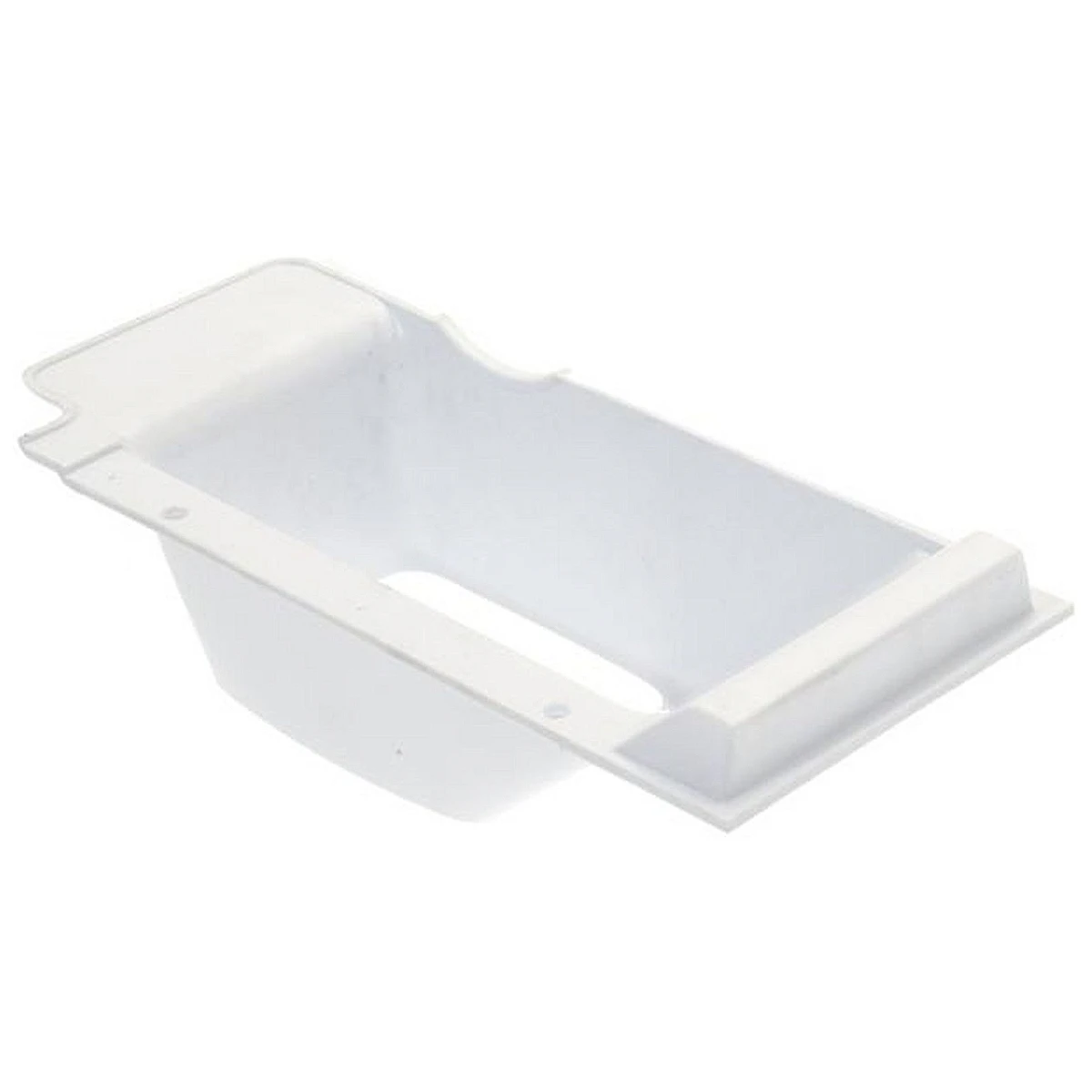 Stor hvid plasttragt til pizzadejmaskine OEM BM2-AS, 310x140 mm
