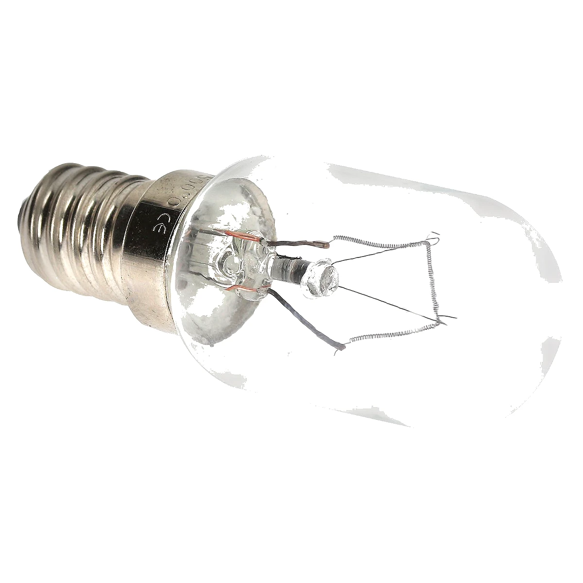Ovnlampe E14 40W med klart glas og synlig glødetråd